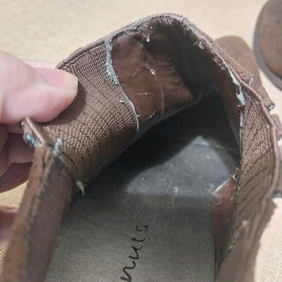 Coconut by Matisse booties Womens 7.5 brown Axle western slide on stretch Retro - Picture 9 of 9